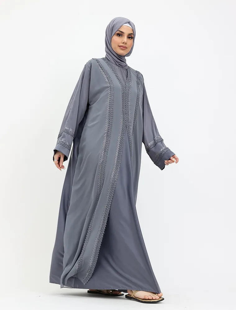 Grey Noora Abaya